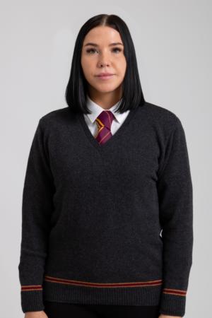 SCARLET AND GOLD SWEATER 100% LAMBSWOOL